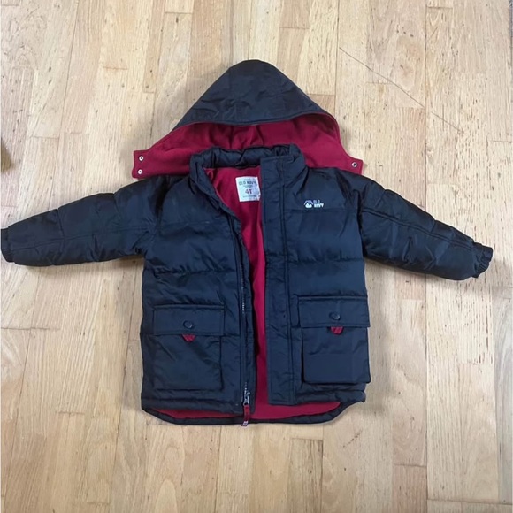Old Navy Other - Old Navy 4T Black and Red Puffer Jacket